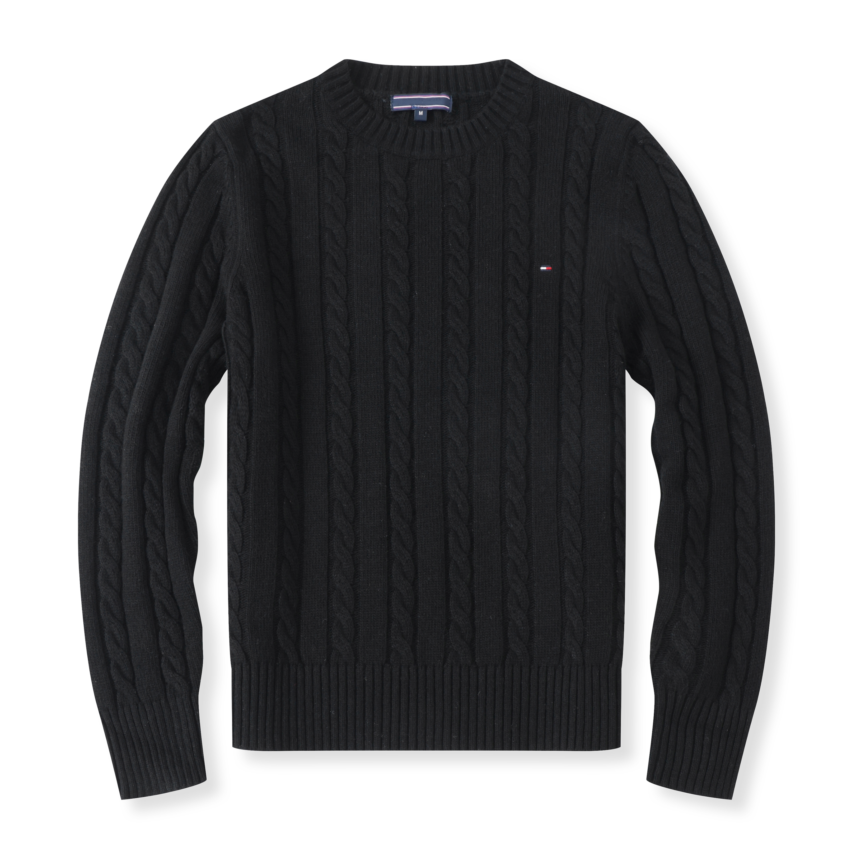 Classic brand 100% wool autumn and winter men sweaters designer round neck women sweater twist pullover embroidery