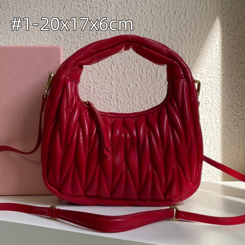 (go off picture not the description) Fashion Designer Hansbags with Wrinkle Women's Festival Gifts Half Moon Crossbody Bags 28004