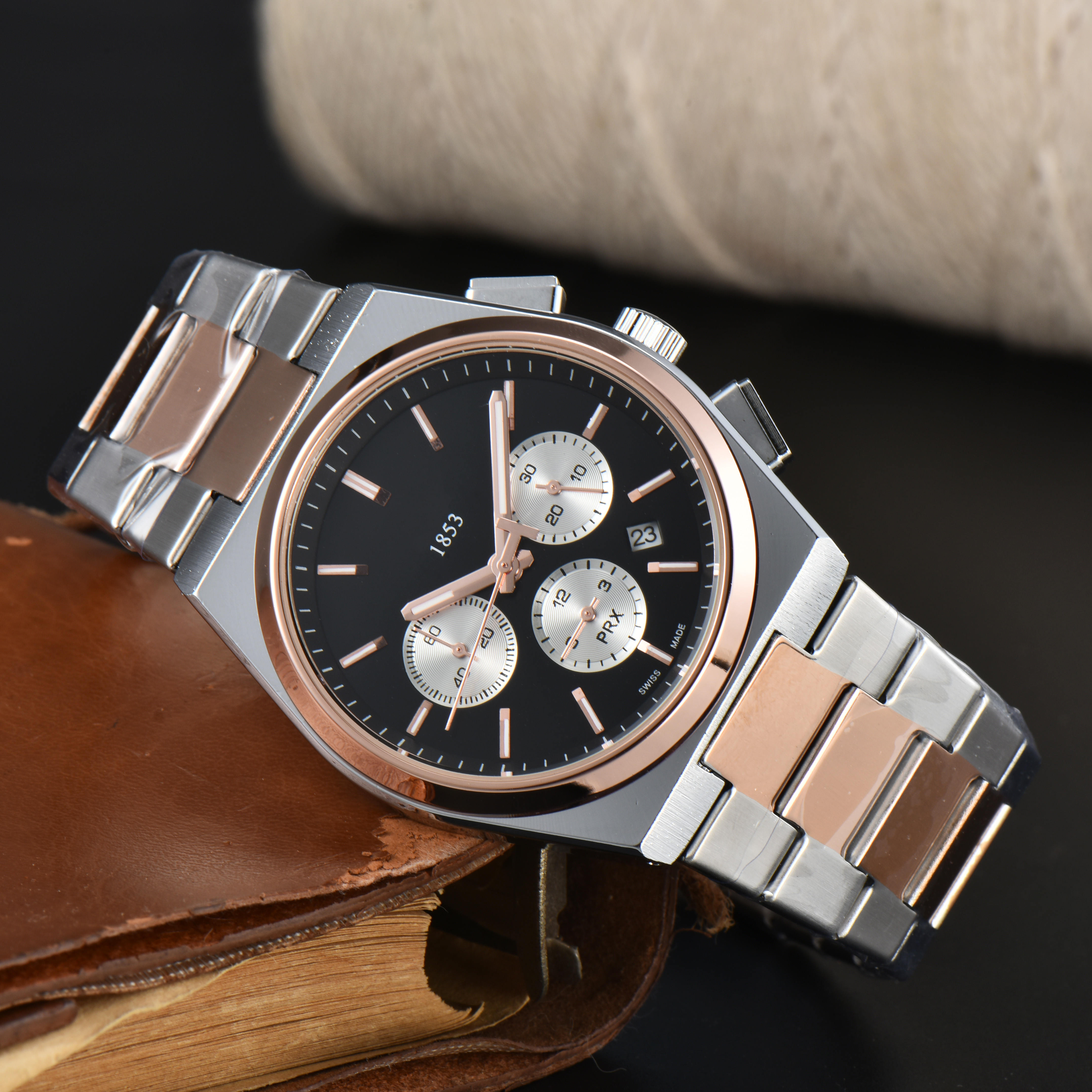 Top Mens women PRX 1853 watch designer luxury quartz 2026 movement watches high qualit rose gold size 42MM stainless steel strap sapphire Orologio Wristwatches