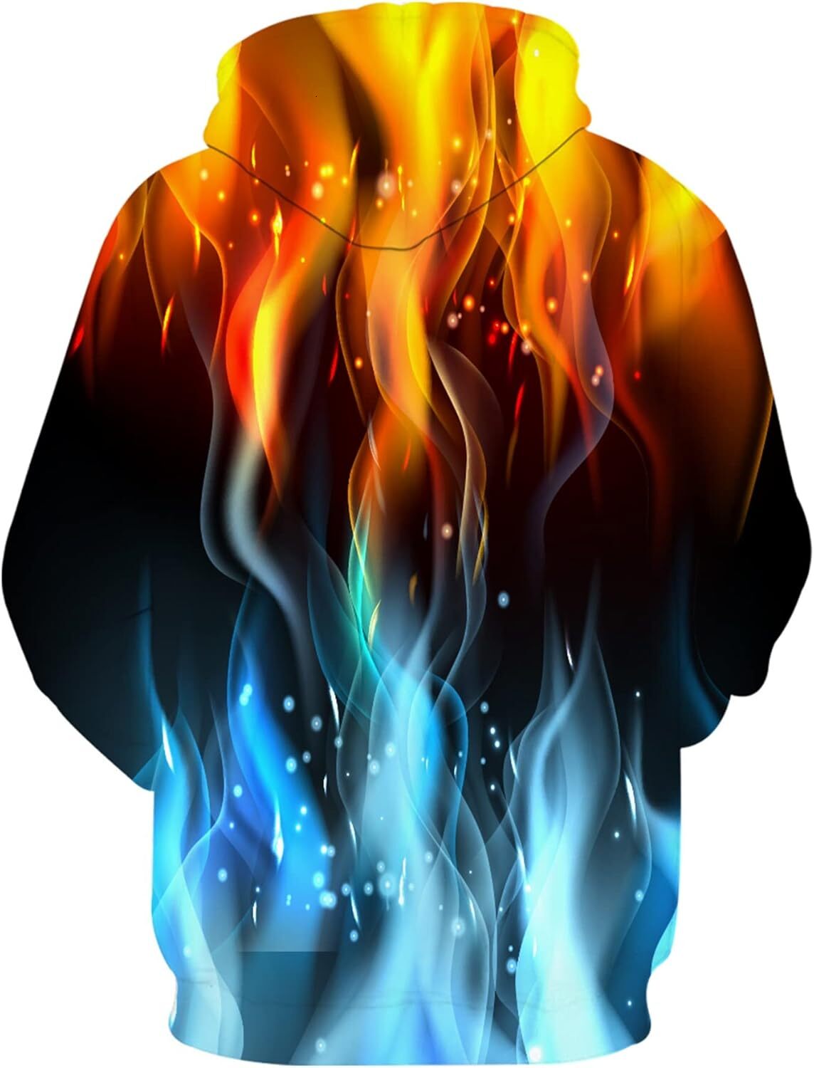 Hoodie for Mens cool Unisex Realistic 3D Print Galaxy Pullover Hooded Sweatshirt Hoodies with Big Pockets Graphic Trendy Warmth