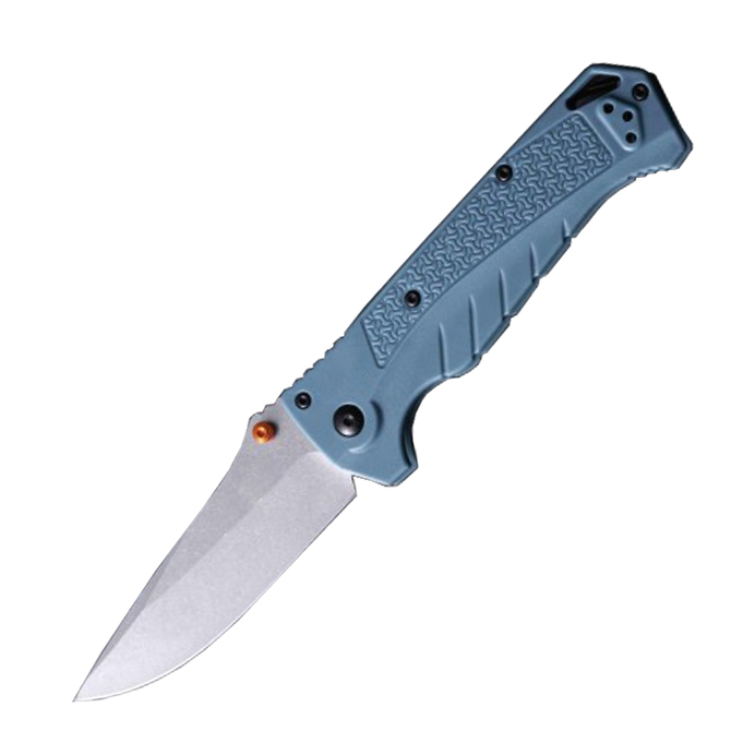 M7732 High Quality Pocket Folding Knife 9Cr18Mov Stone Wash Blade CNC GRN Handle Outdoor Camping Hiking Fishing EDC Folder Knives