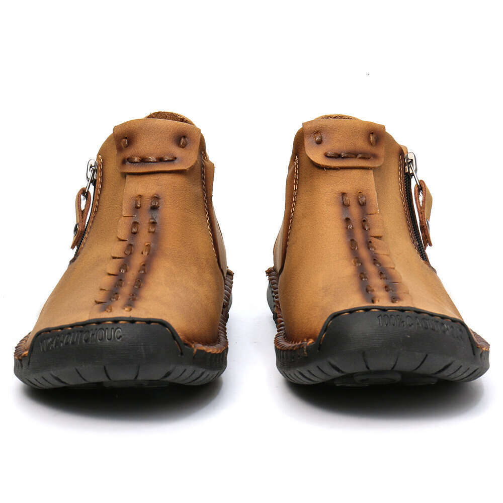 Autumn Men Handmade Casual Ankle Boots Man Winter Boot Zipper Shoes For Male Hombres Botas free shipping shoes 241107