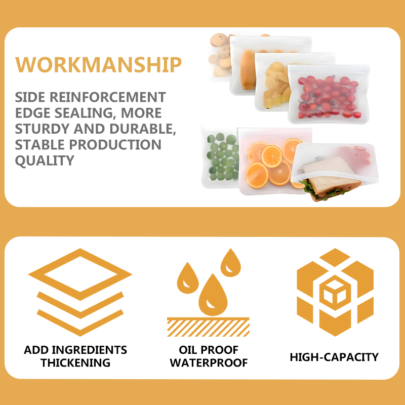 Cross border Amazon Temu specializes in three-dimensional food packaging and storage, with self sealing bags, zippered