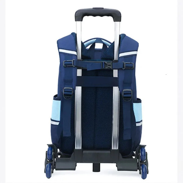 Rolling Backpack for Boys Elementary School Bag with Wheels Mochilas Para Mujer Travel Trolley 2 and 6 Sac A Dos 241029