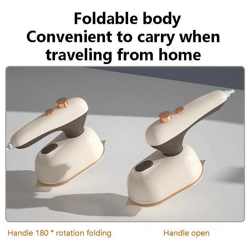 40W Mini Steam Ironing Hine Handheld 180 Rotating Folding Clothing Steam Quick Wrinkle Removal Travel He Steam Ironing Y241101