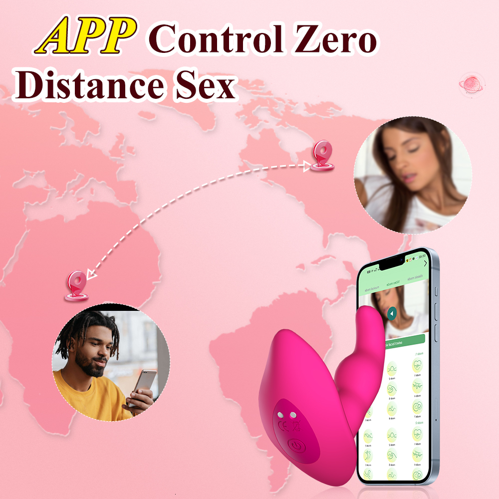 APP Wireless Control Vibrator Dildo Vibrator for Women G Spot Clitoris Stimulator Panties Wear Vibrator Sex Toys for Adult 18+