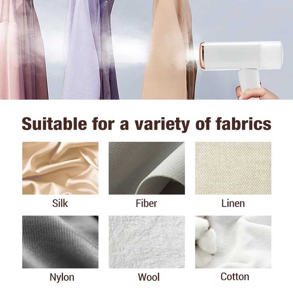 Garment Steamers 130ml Handheld Fabric Steamer Quick Heating 1000W Garment Steamer Iron Steam Cleaner Y241101