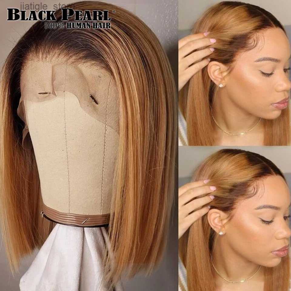 Synthetic Wigs Perruques Cheveux Humains HD Glueless Wig Human Hair Ready To Wear Straight Bob Lace Front Human Hair Wig Glueless Preplucked Y240401