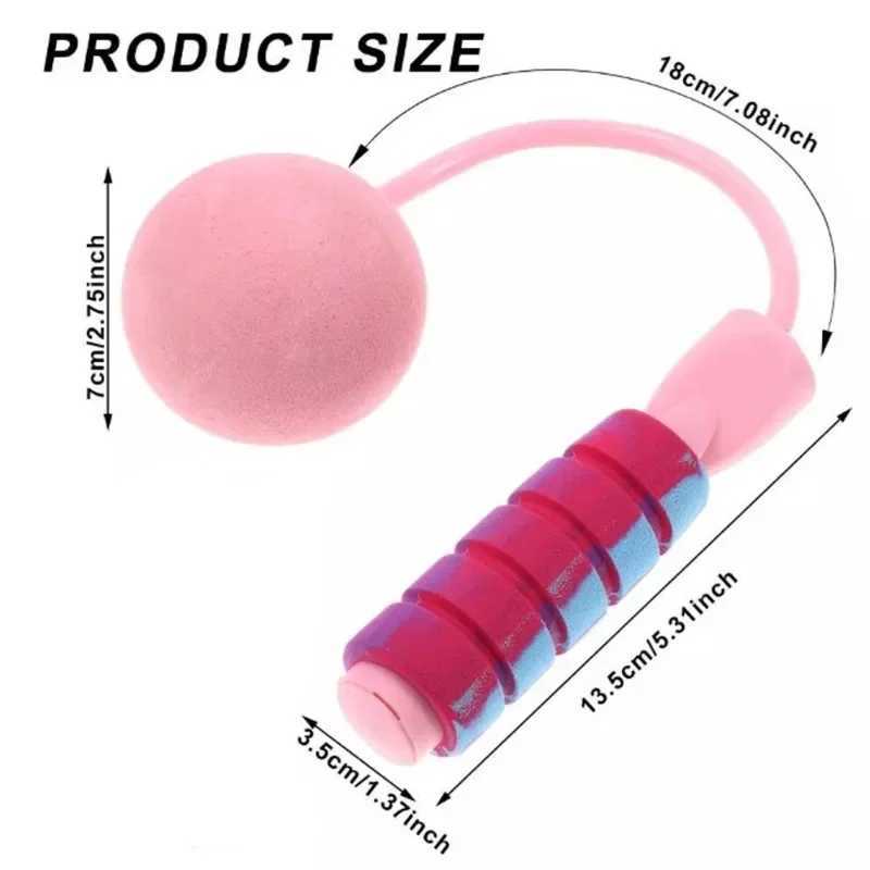 2.75-inch ball bearing rope skipping rope portable gym equipment household boxing equipment children outdoor sports heavy skipping ropeW241101
