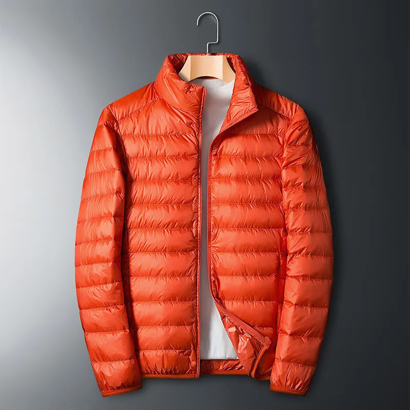 Waterproof Casual Portable Outdoor Lightweight Padded Male Coats Jacket Autumn Winter Ultra Light White Duck Down Men 241024