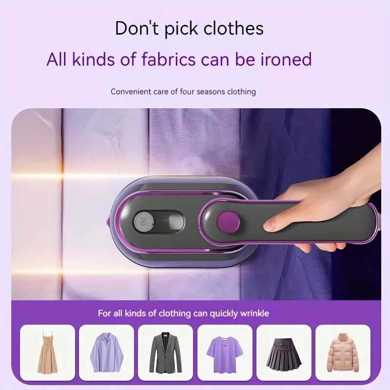 1 piece of steam iron handheld iron suitable for portable mini steam iron clothes handheld steam iron supports drying Y241101