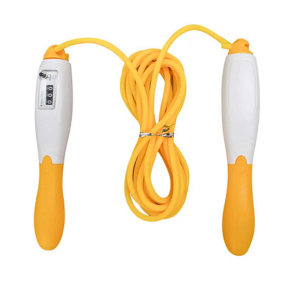 Jump rope with counter for exercise and fitness adjustment fast counting. Jump rope fast counting. Jump ropeW241101
