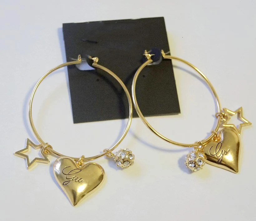 Fashion Gold Silver Crystal Round Pendant Earrings with Love Shining Ball Pendant Large Star Pendant 241031