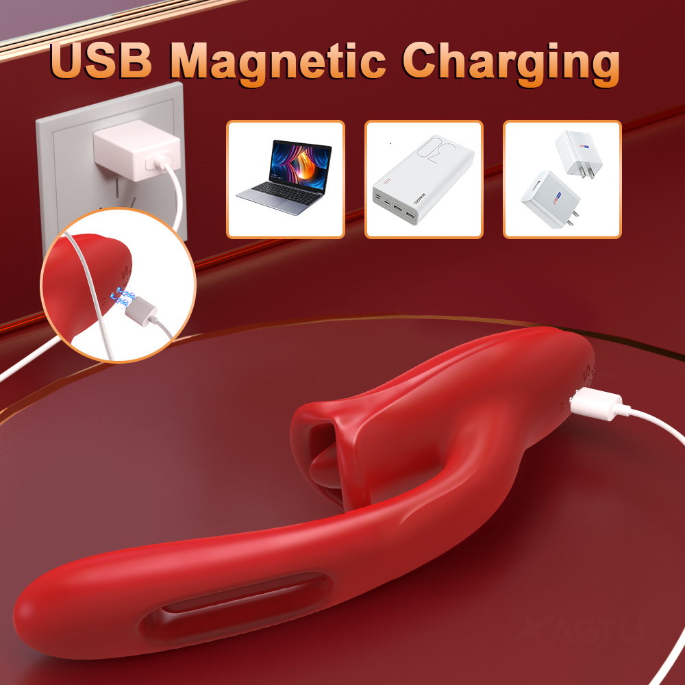 Powerful Tongue Licking Dildo Vibrator Female G-spot Clitoris Vaginal Stimulator Adult Masturbation Massager Couple Sex Toy 18