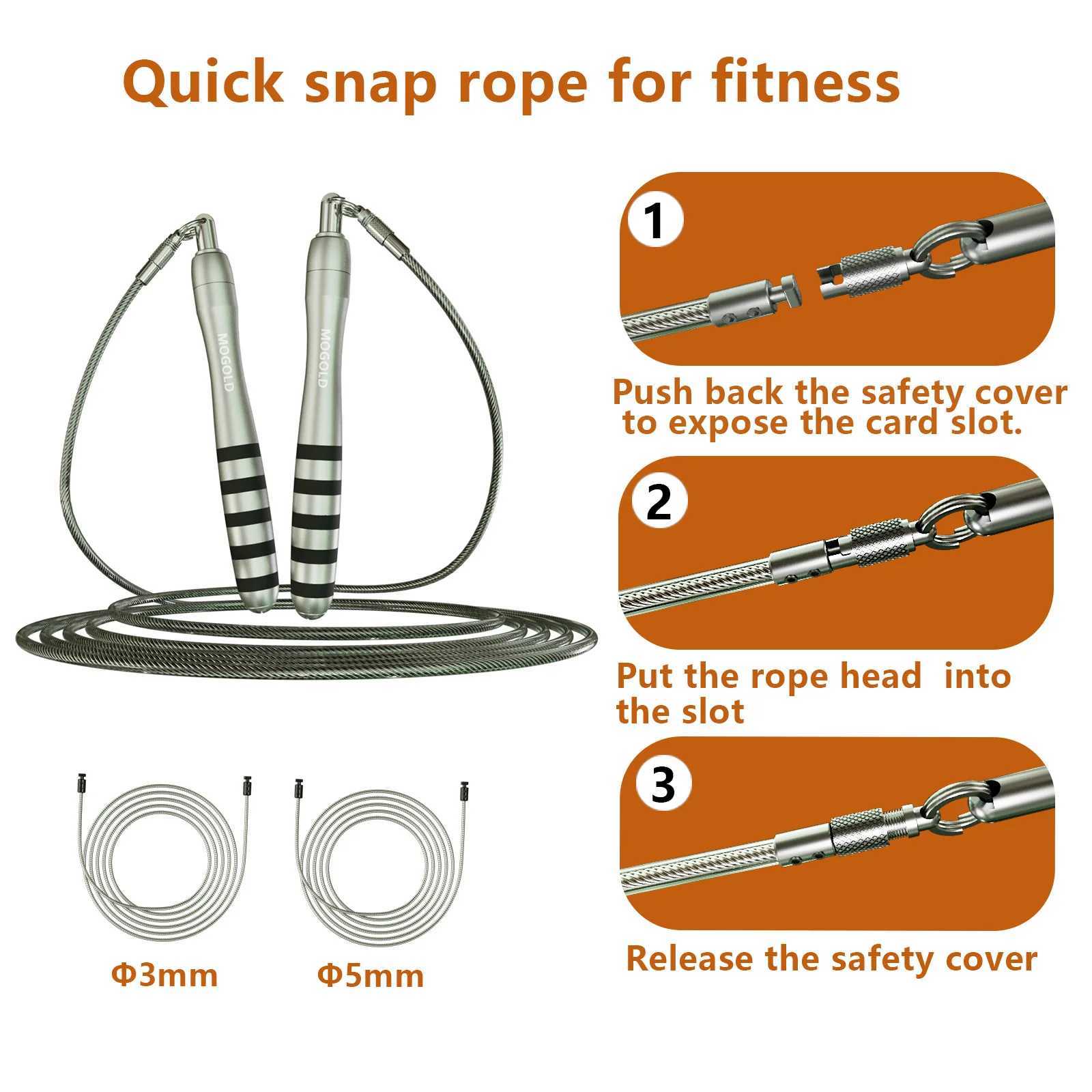 Crossfit Speed Giant Rope Home Gym Steel Wire Durable Mens Fast Jumping Rope Weight Loss Exercise EquipmentW241101