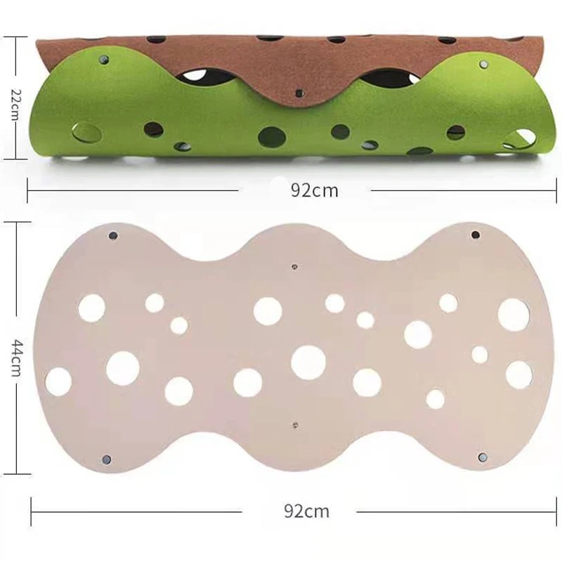Cat Tunnel Felt Mat Collapsible Cats Tube Toys Cave Nest DIY Combination Play Tunnels Pet Interactive Toy