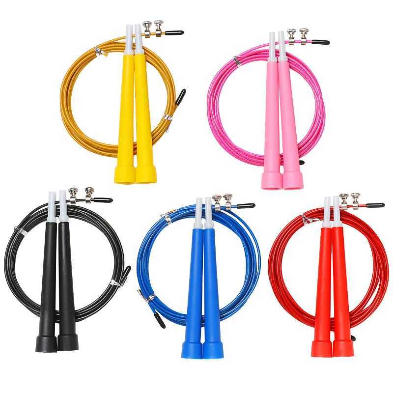 New wire skipping rope skipping rope adjustable skipping rope cross fitness equipment exercise 3-meter speed training home fitnessW241101