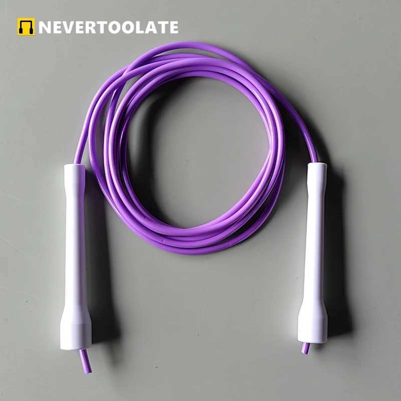 5mm 5.3mm 6mm thick rope cc hand 2.8-3.2m long PVC jump rope adult speed rope diameter suitable for crossfit cheapW241101
