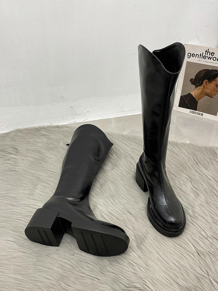 Women Boots Over Knee White Shoes Zipper Round Toe Boots-Women Clogs Platform Designer Over-the-Knee High Heel 2021 Autum 241106