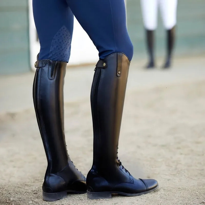 Solid Color Thick Heels Viscose Womens Round Head Back Zipper Over Knee Fashion Knight Riding Boots Equipment 241031