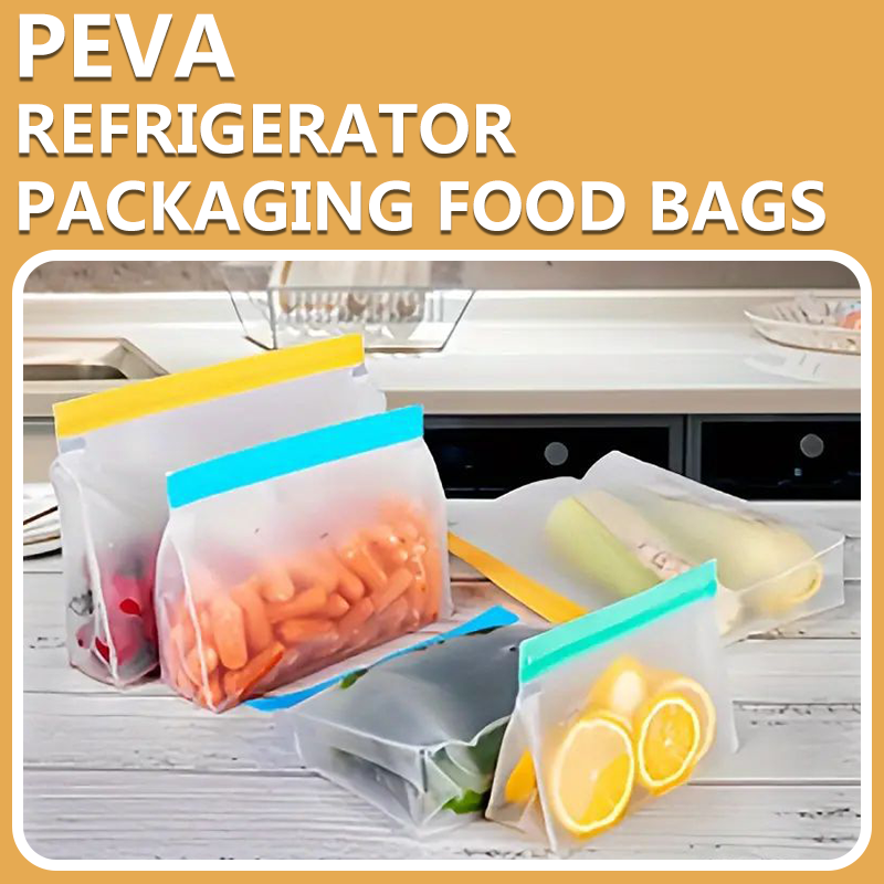 Temu Cross border Foreign Trade Special PEVA Refrigerator Packaging Storage Food Bag Three dimensional Storage Sealed Freshness Bag
