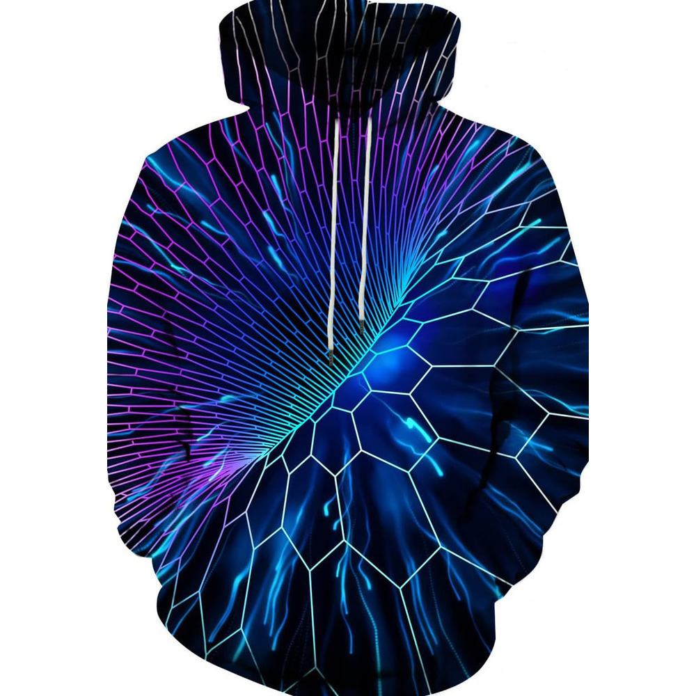 Hoodie for Mens Womens Unisex 3D Novelty Hoodies for Men Women Cool Graphic Pullover Sweatshirts with Pockets Graphic Trendy Warmth cool