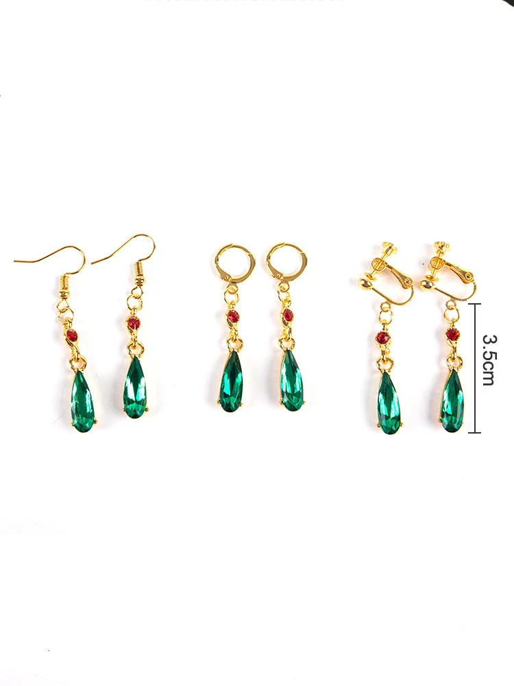 1Pair Miyazaki Hayao Anime Howls Moving Castle Studs Howl Costume Earrings Cosplay Jewelry Accessories Gift 241031