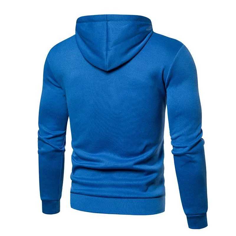 New Trend Mens Hoodies Autumn Long Sleve Hoodies Mens T-shirts Casual Zipper Jackets X241031