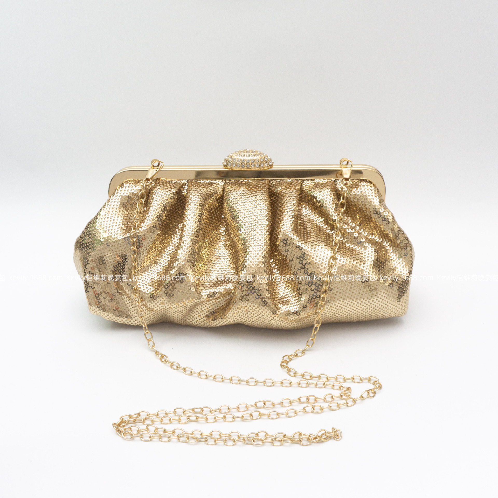 New fish scale sequin dinner bag, new handbag, wedding dress bag