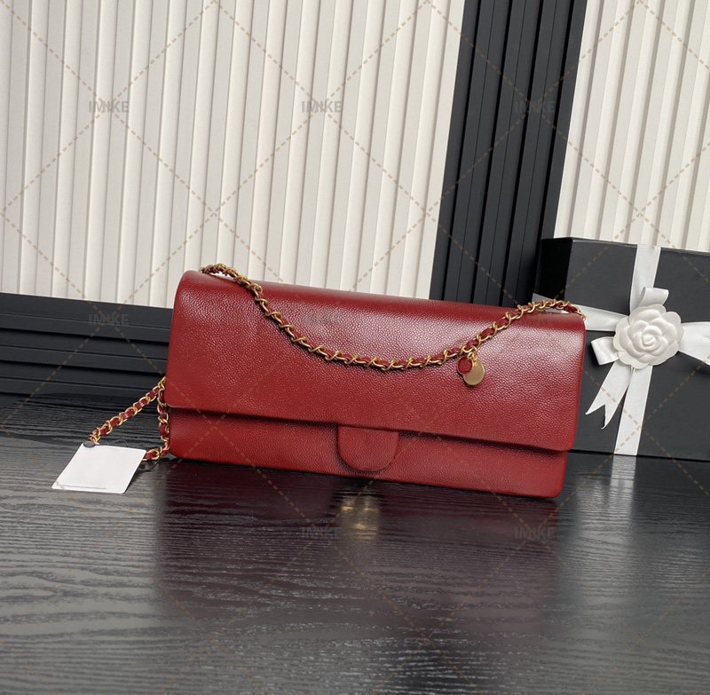 10A mirror quality chain bag flip cover bag high-end cowhide single shoulder diagonal cross bag card bag handbag