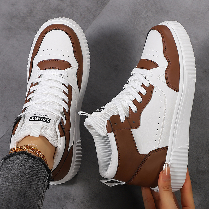 Shoes Women Fashionable Men Comfortable Casual Sports Shoes Lace Up Outdoor Flat Bottom Shoes