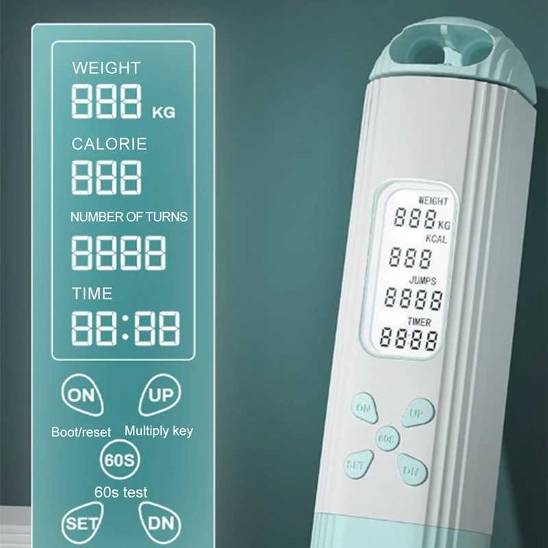 One piece rope slide with adult screen counting speed jumping Ectronic intelligent rope jumping ropeW241101