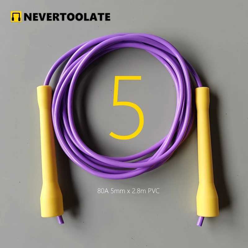 5mm 5.3mm 6mm thick rope cc hand 2.8-3.2m long PVC jump rope adult speed rope diameter suitable for crossfit cheapW241101