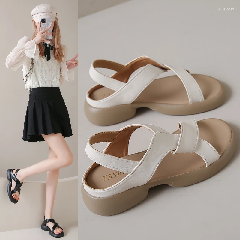 Sandals Women's Summer Soft Comfortable Breathable Non-slip Wear-resistant Pregnant Women Flat Shoes Outdoor Slippers zhanyishengli