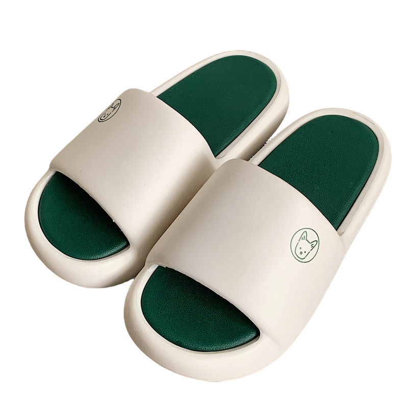 Soft cloud slippers new color matching slippers women's slide shoes indoor family platform slippers women's summer beach non-slip sandals