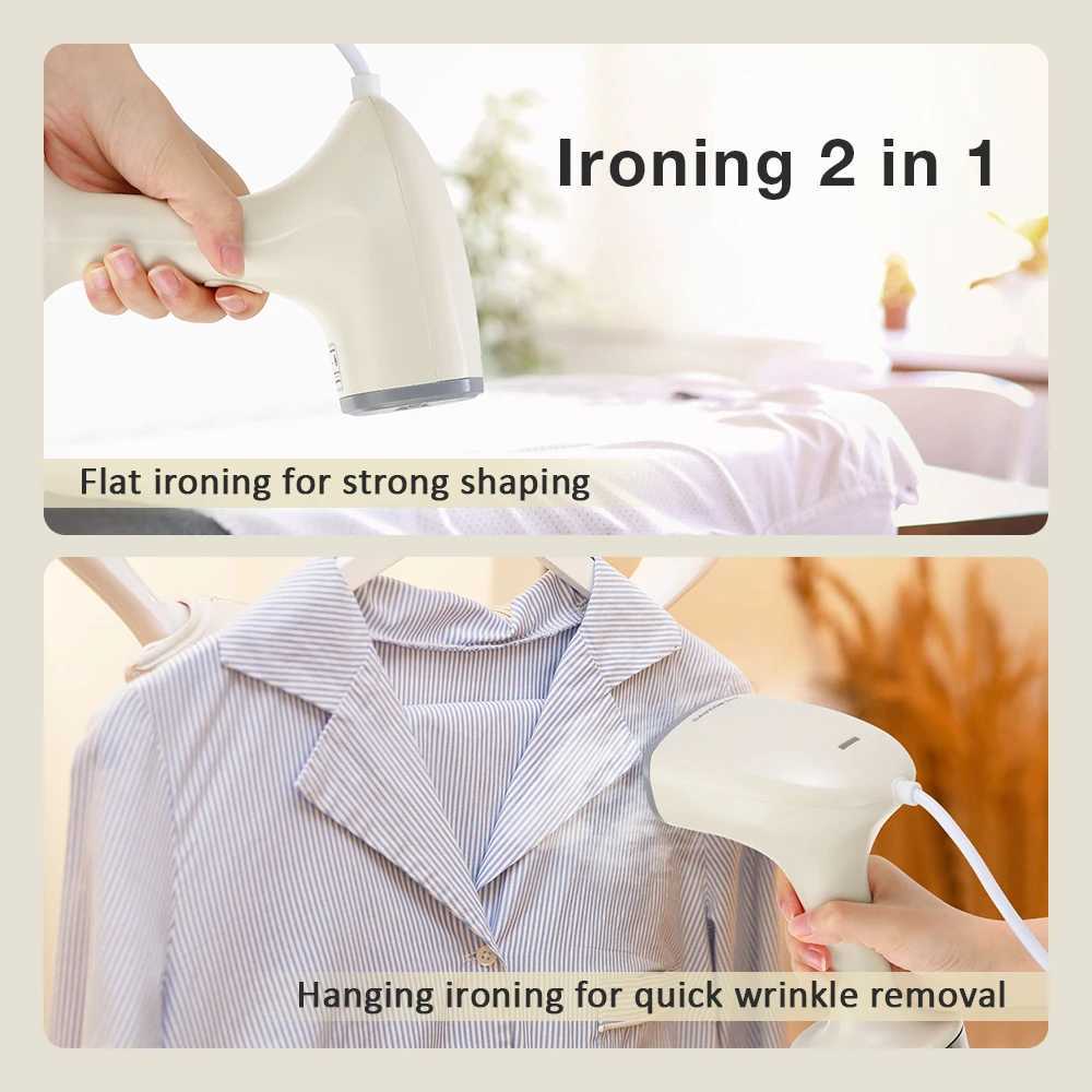 2-in1 handheld clothing steam engine 1000w household electric fabric steam iron mite and odor removal soda horizontal ironing hine Y241101
