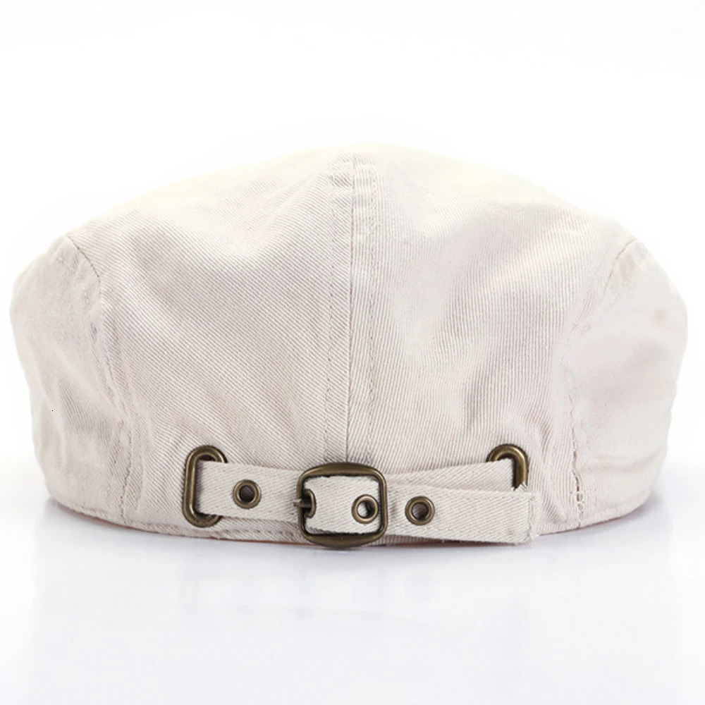 HT4156 Beret Spring Summer Cap Hats for Men Women Adjustable Flat Male Female Artist Painter Hat 241031