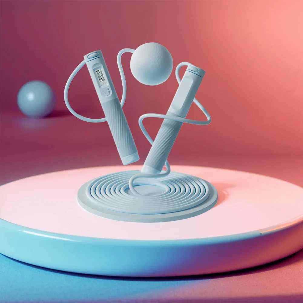 SXHWC skipping rope anti slip counting skipping rope portable digital Fitn skipping rope multifunctional weight lossW241101