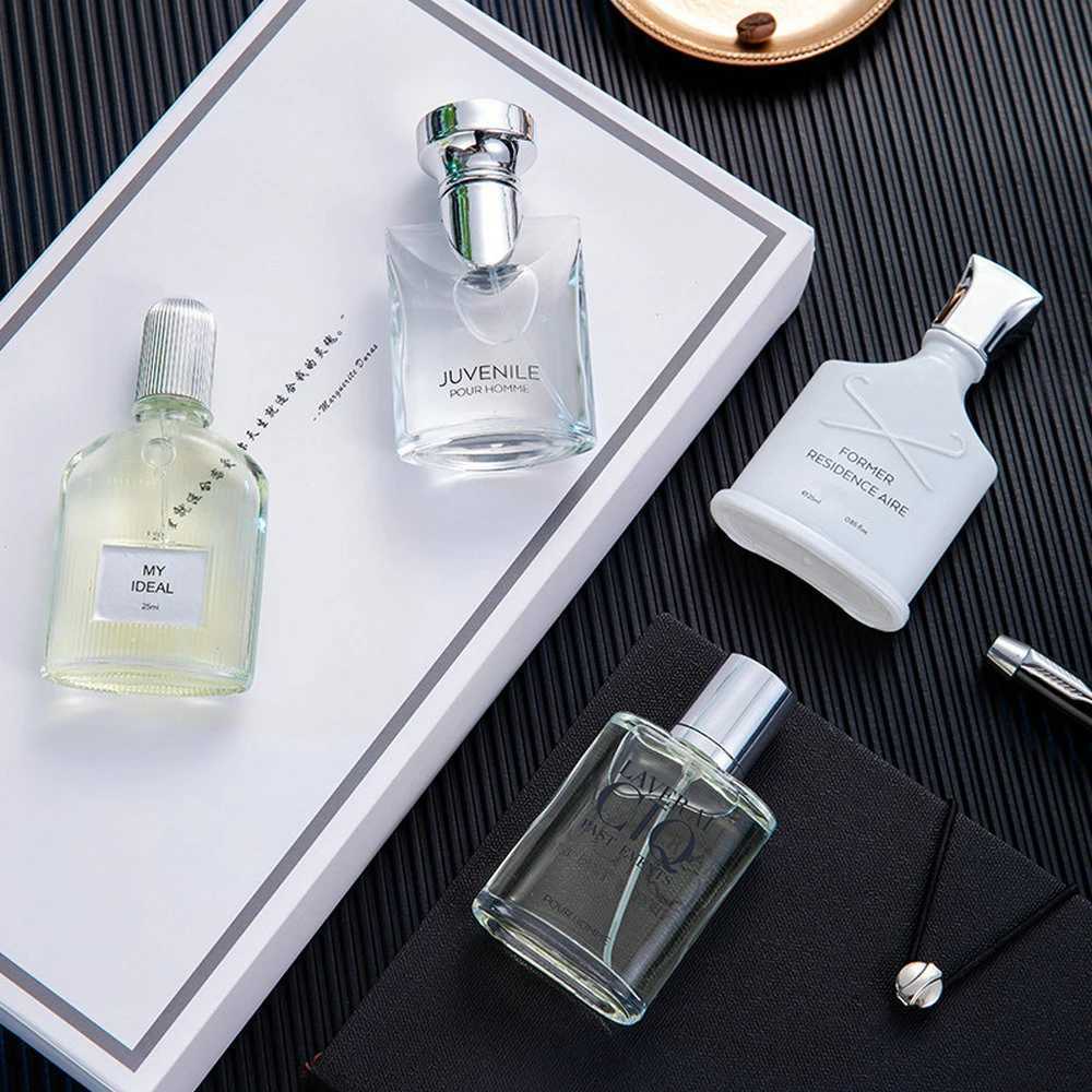 Men Perfume Gift Box 100ml Four Piece Set Lasting Fragrance Body Spray Plant Floral Scent Pheromone Cologne Perfumes MasculinosXJ250109