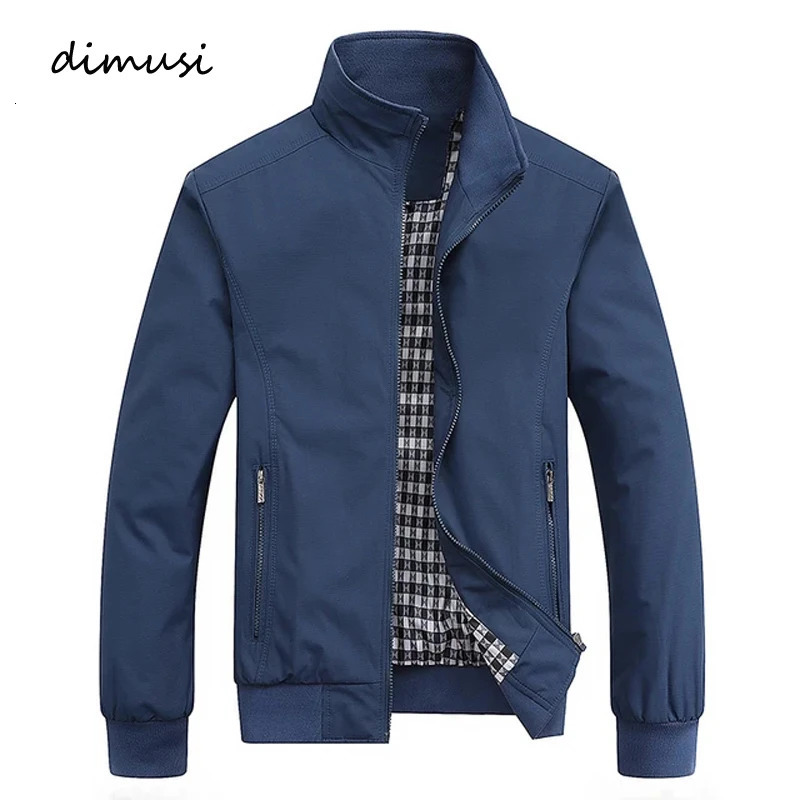 DIMUSI Mens Lightweight Jacket Casual Spring Fall Windbreaker Bomber Zip Up Coat With Pocket Men Jackets Clothing 241024