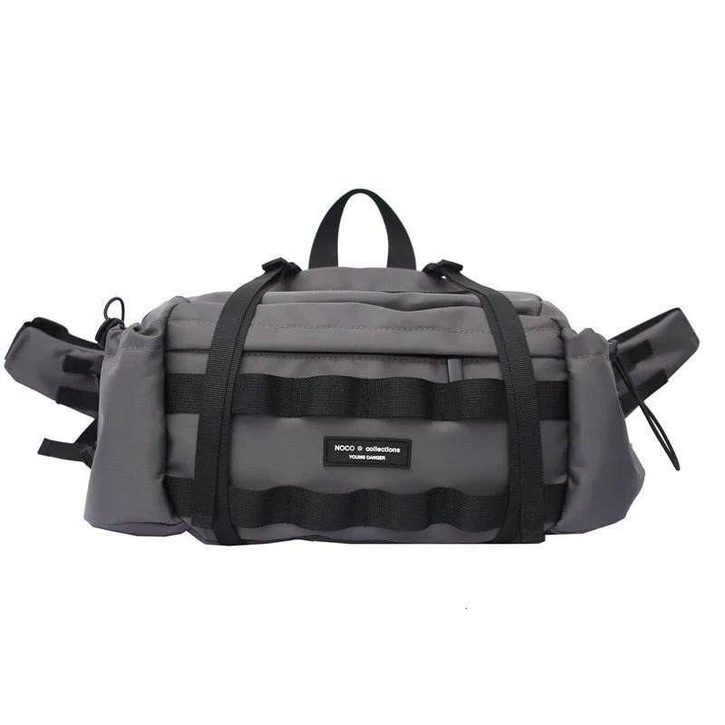 Street trend chest bag shoulder bag functional nylon cross body bag unisex outdoor hip-hop bag fashionable waist bag mobile phone bag 241031