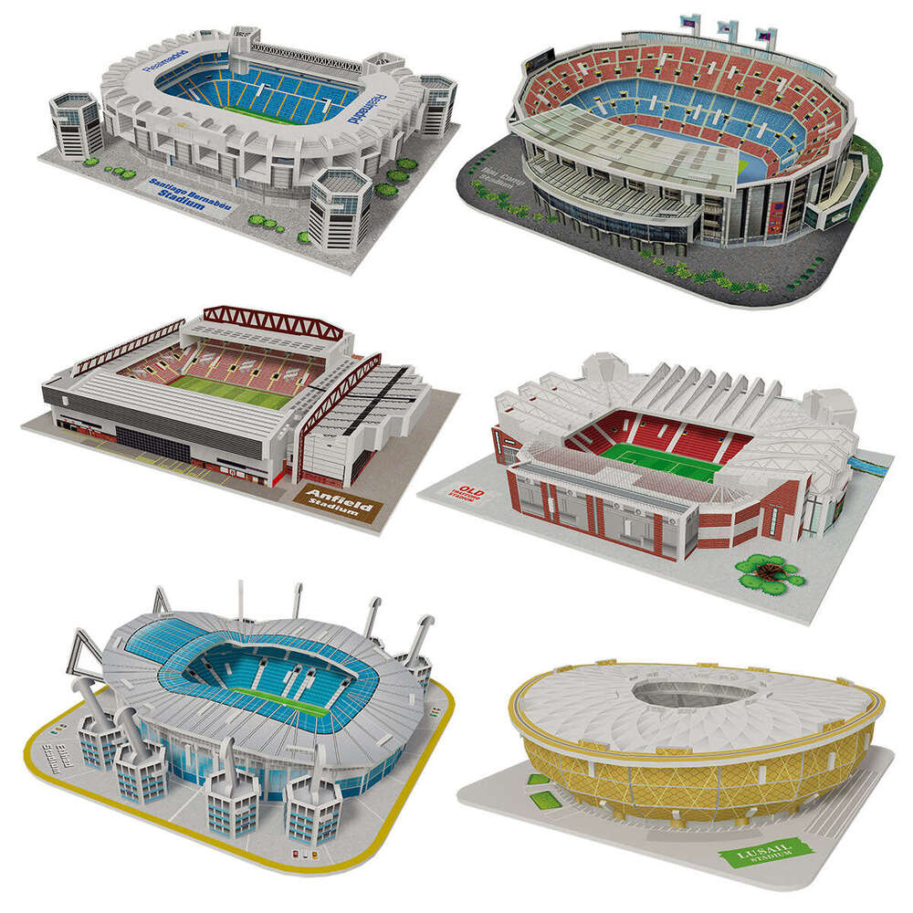 3D World Cup Football Stadium Assembly Paper Building Model Children's Puzzle Toy