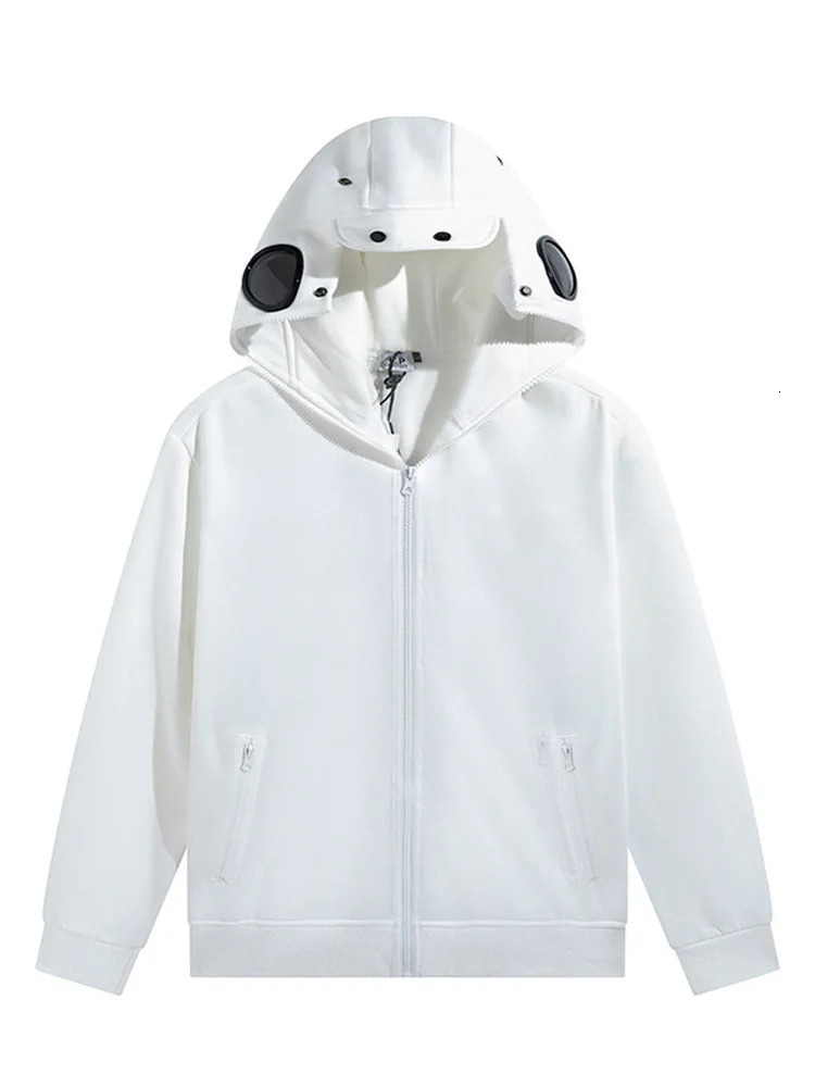 Autumn Mens Sunglasses Hoodie Jacket Casual Fashion High Street Loose Spliced Sports Coats Unisex Y2k Vintage Outerwear 241031