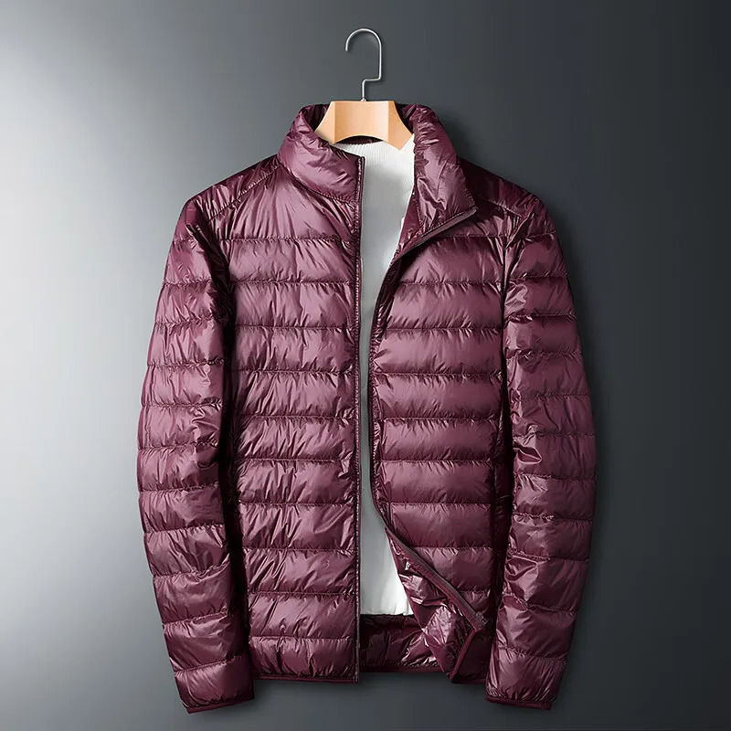 Waterproof Casual Portable Outdoor Lightweight Padded Male Coats Jacket Autumn Winter Ultra Light White Duck Down Men 241024
