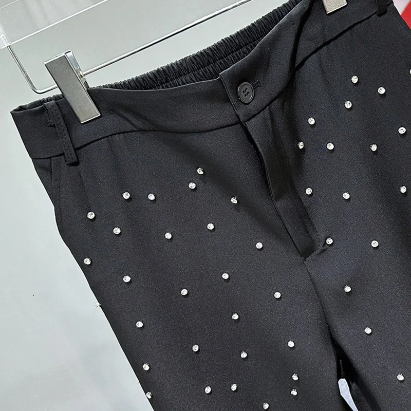 PFHQ Heavy Industry Mens Set Rolled Diamond Full Sky Star Coat Streetwear Loose Advanced Versatile Pants Summer 21Z4604 241031