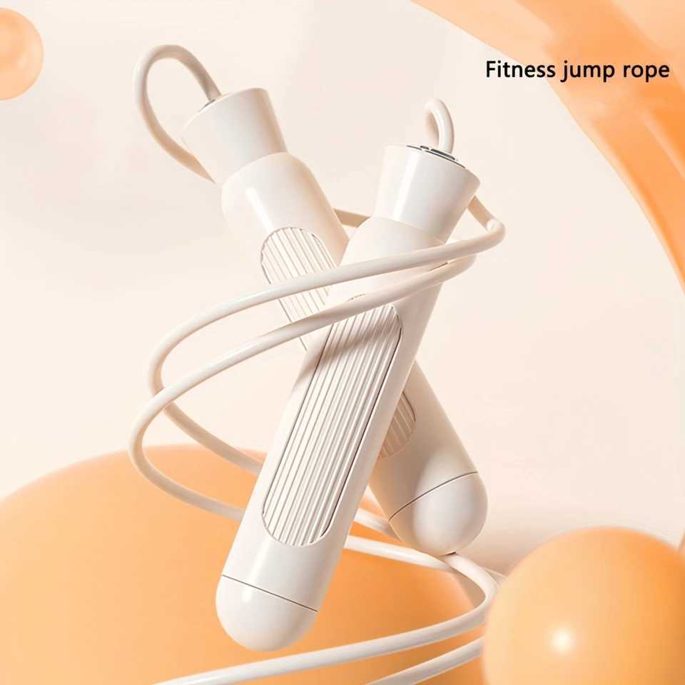 1 thick skipping rope adjustable sliding rope suitable for exercise fat burning and sports trainingW241101