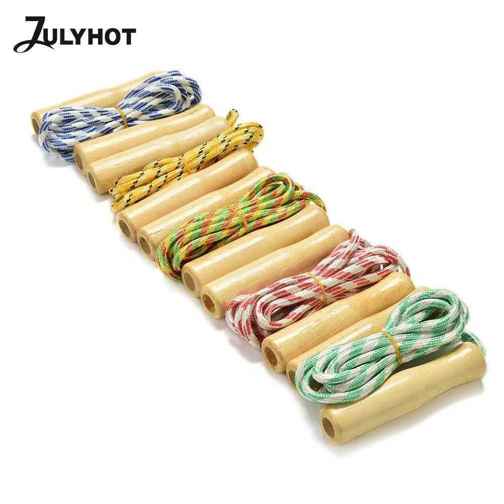 1 piece of childrens skipping rope wooden hand rope cute exercise skipping rope practice speed skipping rope childrens fitness equipment trainingW2411
