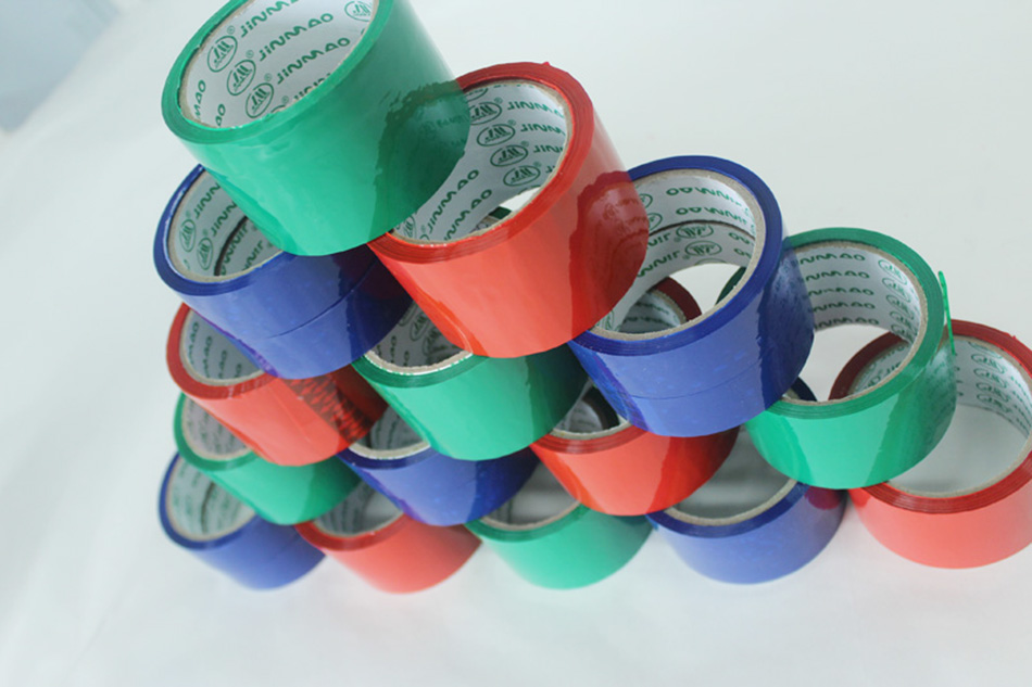 Factory direct coloured sealing tape large roll goods marking express sealing packing