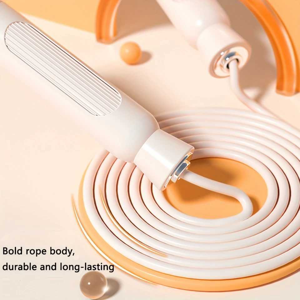 1 thick skipping rope adjustable sliding rope suitable for exercise fat burning and sports trainingW241101