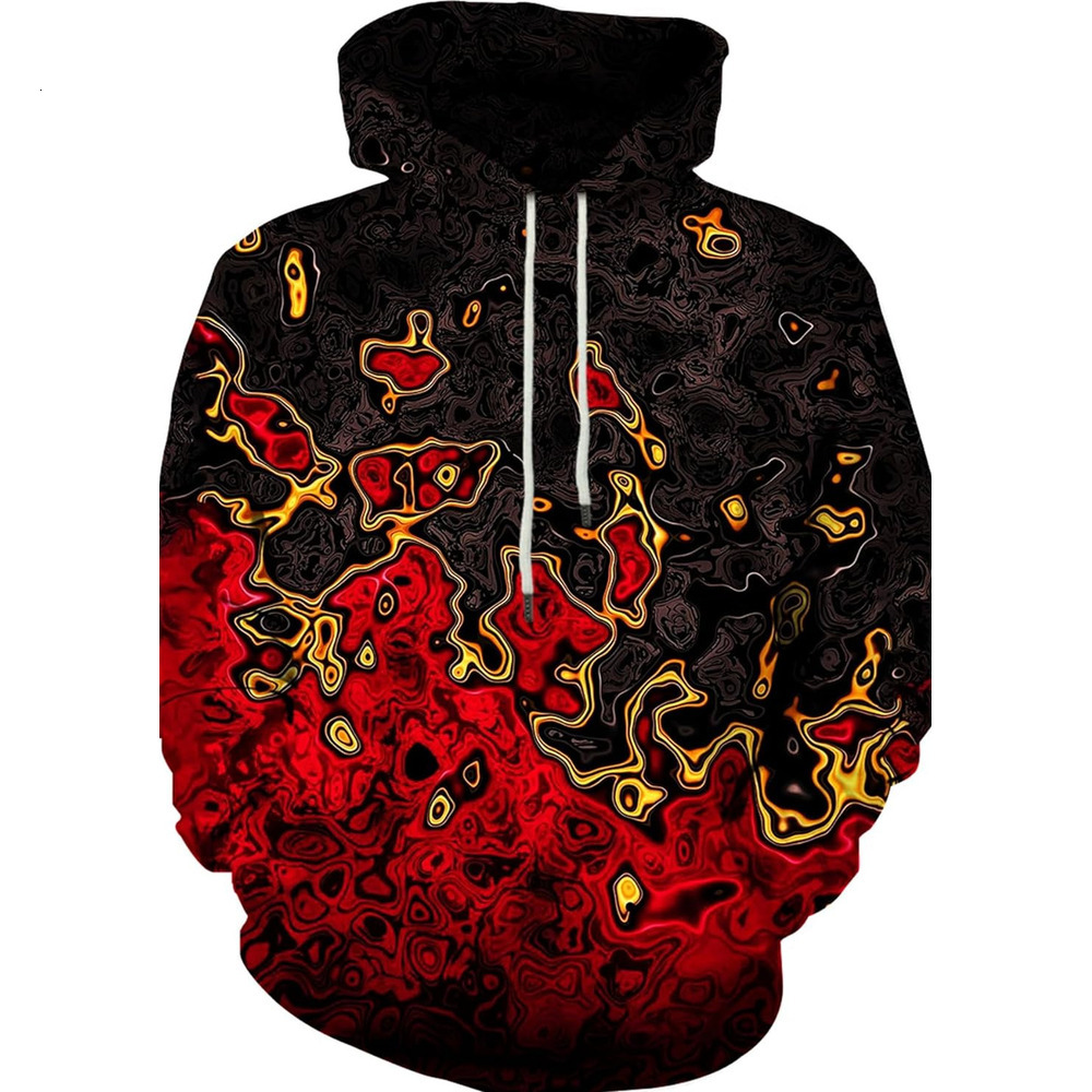 Hoodie for Mens cool Unisex Graphic Print Hoodies 3D Colorful Novelty Design Long Sleeve Sweaters with Pocket Graphic Fashionable and Warm